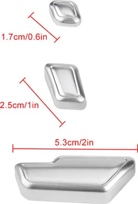 Zdjęcie produktu dla Osłona przełącznika regulacji fotela samochodowego, ozdobna naklejka do Mercedes Benz C E GLK GL ML