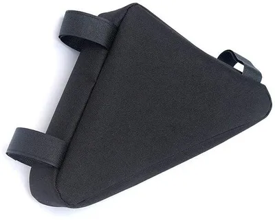 Image de Sacoche triangulaire étanche Unyqoos® en nylon, avec 3 attaches Velcro et une fermeture éclair latérale, idéale pour les VTT, les vélos de route et les vélos de ville