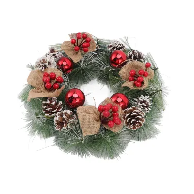Immagine prodotto di Ghirlanda di Natale, ghirlanda di Natale artificiale, ghirlanda di Natale, ghirlanda decorativa di Natale, decorazioni di Natale, articoli per feste di Natale