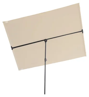 Produktbild von Balkonschirm HEGO 1,3x1,8m Beige Polyester | Gartenschirm Sonnenschirm Poolschirm UV-Schutz
