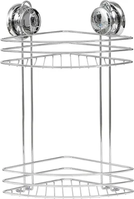 Produktbild von Tendance Duschregal Eckregal silber Metall 21,5x21,5x37,5 cm