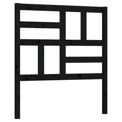 Produktbild von Bett-Kopfteil Schwarz 81x4x104 cm Massivholz Kiefer