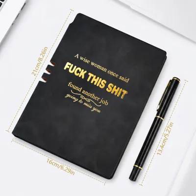 Productafbeelding van Zwart notitieboek, met lijntjes, formaat A5, 100 pagina's, voor werkgebruik