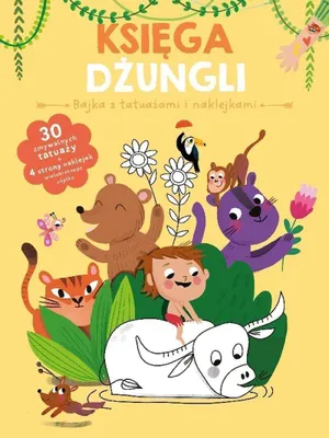 Immagine prodotto di Księga dżungli. Bajka z tatuażami i naklejkami