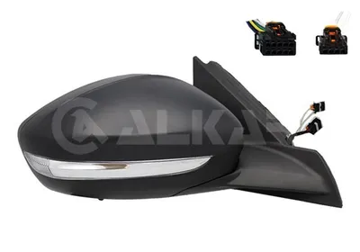 Produktbild von ALKAR 6140726 Außenspiegel Seitenspiegel Rechts für OPEL Corsa F Beheizt Konvex Grundiert Elektrisch