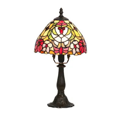 Produktbild von Rabalux 8089 Tischleuchte Mirella, E14, bronze-silber-mehrfarbig, rund, Klassisch, ø200mm