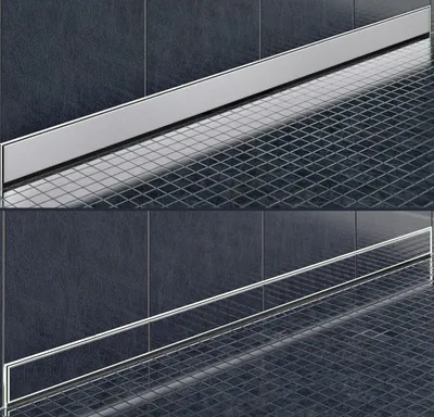 Produktbild von Edelstahl-Duschrinne zur Wandmontage (80 cm)
