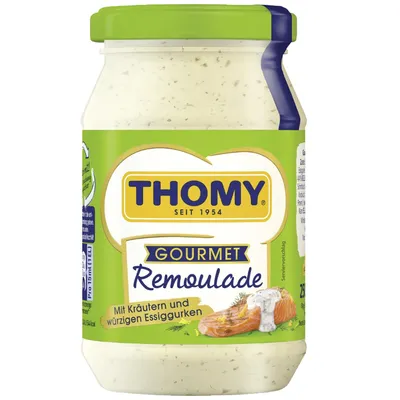 Produktbild von Thomy Gourmet Remoulade würzige Kräuter und Essiggurke 250ml