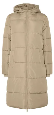Imagen del producto de PIECES. Chaqueta acolchada para mujer, modelo PCBEE, de corte largo