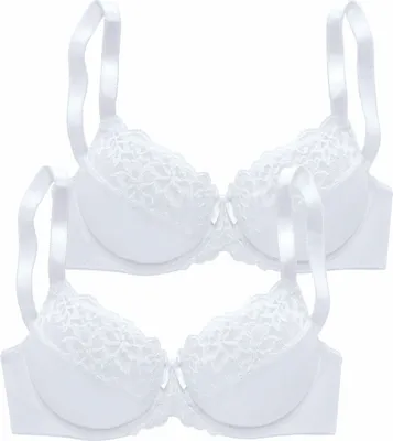 Produktbild von PETITE FLEUR Bügel-BH 2xweiß Größe 110 E