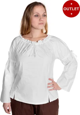 Produktbild von Mittelalter Damenbluse - Loretta Farbe: weiß, Größe: L