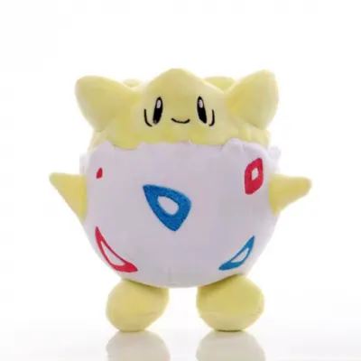 Produktbild von Togepi Plüschtier 18 cm – Pokémon Kuscheltier – Weiches Spielzeug zum Spielen