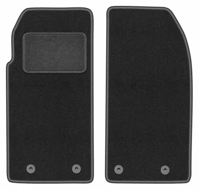 Immagine prodotto di Tappetini anteriori in moquette per Peugeot 205 1983-1998 (cabrio) – 2 pezzi, grigio grafite, su misura – Wielganizator LUX