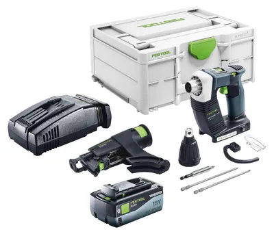 Image de Festool DURADRIVE DWC 18-2500 Basic Visseuse de chantier sans fil 18 V 18 Nm Brushless + 1x batterie 8,0 Ah + chargeur rapide + Systainer