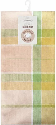 Image de EUROFIRANY | Torchon de cuisine - 50 x 70 cm - vert - coton doux