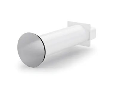 Produktbild von Naber Flow Star 125 F Mauerkasten, weiß/Edelstahl  - Lüftungstechnik