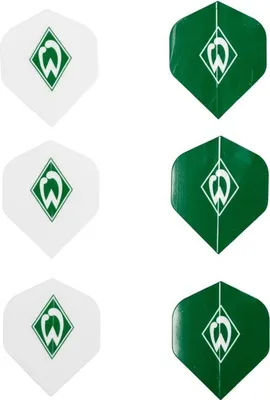 Produktbild von SV Werder Bremen Dart-Flights Raute 6er-Set