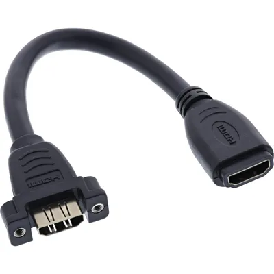 Obrázok produktu pre InLine 17600R, 0,2 m, Typ HDMI (štandard), Typ HDMI (štandard), Samica, Samica, Priamy