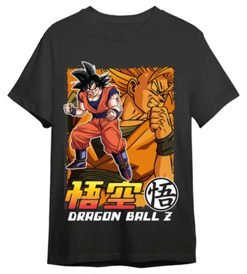 Productafbeelding van Dragon Ball Z Goku & Super Saiyan Goku T-shirt voor volwassenen
