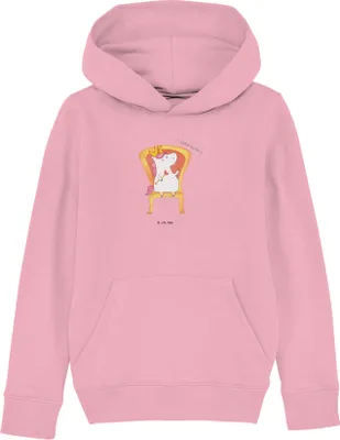 Produktbild von Mr. & Mrs. Panda Kinderpullover Einhorn König 9-11 Jahre (134/146) - Baumwolle Pink - Geschenk, Sweatshirt, Präsident, Kaiser, Kinderbekleidung, Unicorn, Hoodie, Krone