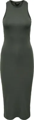 Produktbild von ONLY Figurbetontes Bodycon-Kleid Geripptes Midi Dress Ärmellos Größe: XS