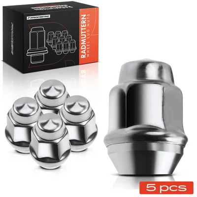 Obrázek produktu pro Šroub matice - sada 5 kusů - závit 1/2-20 - délka 34 mm - klíč na 19 mm - šestihranný - pro ocelová kola