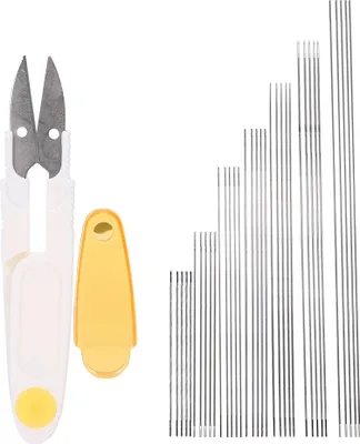 Produktbild von Perlennadel, DIY Mittelöffnungsstifte, handgemachte Halskette, Schmuck, Nähwerkzeug-Set