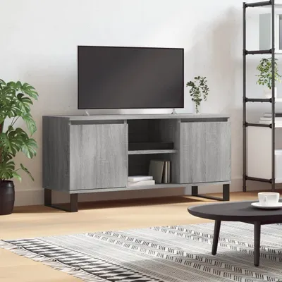 Produktbild von [Home] TV-Schrank Grau Sonoma 104x35x50 cm Holzwerkstoff , Neue Mode 2024 im häuslichen Leben