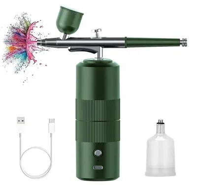 Airbrush-Set, tragbar, USB, 0,3 mm Düse, 27 psi, für Nagelkunst