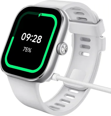 Produktbild von Xiaomi Redmi Watch 4 - Intelligente Uhr mit Riemen - TPU - weiß - Handgelenkgröße: 135-205 mm - Anzeige 5 cm (1.97")