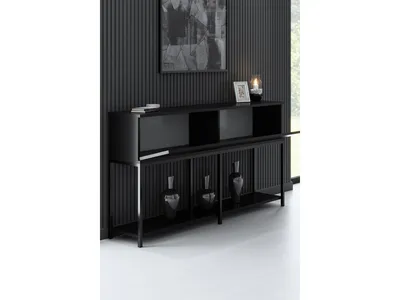 Produktbild von Skye Decor, Lord - Black, Wohnzimmerschränke, Schwarz, 150 x 80 x 30 cm