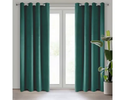 Obrázek produktu pro Záclona PIERRE tmavě tyrkysová 140x250 cm Záclona s očky