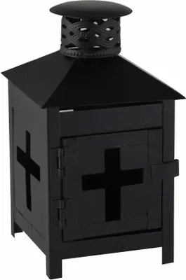 Produktbild von Greemotion Laterne Metall schwarz 9 x 9 x 16cm