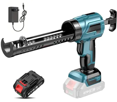 Immagine prodotto di Pistola sigillante elettrica, regolazione a 4 velocità, comoda da usare, con 1 batteria