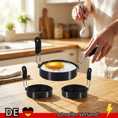 Produktbild von Spiegelei Ring Antihaft Edelstahl Bratring Frühstück