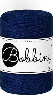 Obrázek produktu pro Bobbiny 3PLY Macramé Rope 1,5 mm 100 m Ink Blue Šňůra