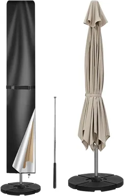 Zdjęcie produktu dla Pokrowiec na parasol 249 x 57 cm, 210D Oxford, wodoodporny, odporny na UV, do ogrodu