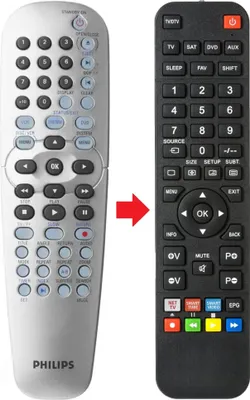 Produktbild von Fernbedienung passend für PHILIPS DVD757VR02 | DVP620VR-00 | DVP620VR/02