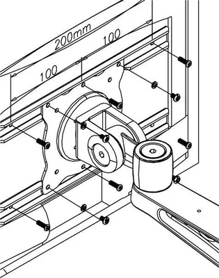 Obrázok produktu pre Neomounts FPMA-VESA120, Strieborná, Oceľ, 25 kg, 100 x 100,200 x 100,75 x 75, 81,3 cm (32"), 25,4 cm (10")