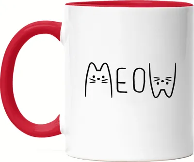 Produktbild von Meow Beutel Katze Cat Geschenkidee Katzenfans Süßes Motiv Mautzi Katzen-Motiv