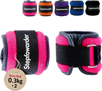 Zdjęcie produktu dla Obciążniki 0,3-1 kg, neopren, mocne zapięcie, do fitness i treningu