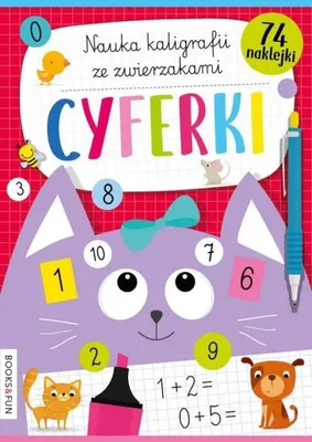Produktbild von Cyferki nauka kaligrafii z pieskami i kotkami