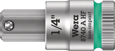 Image de Douille six pans creux Wera 1/4" 1/4" (6.3 mm) 8740 A Zyklop 05003388001 (05003388001)