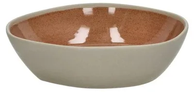 Image de Bol à soupe "Pomax Primeval" en porcelaine ou en terre cuite, dimensions : L 18,5 x l 18 x H 4,8 cm