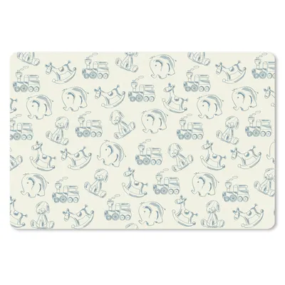Produktbild von MuchoWow® Schreibtischunterlage Tiere - Spielzeug - Muster 60x40 cm - XXL Mauspad - Großes Mauspad