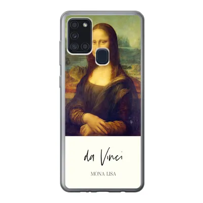 Produktbild von MuchoWow® Handyhülle Schutzhülle Hülle für Samsung Galaxy A21s Mona Lisa - Leonardo da Vinci - Alte Meister Silikon Softcase Handy Hülle - Hartschale