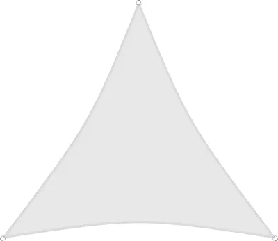 Produktbild von sunprotect 83242 Professional Sonnensegel, 3,6 x 3,6 x 3,6 m, Dreieck, wind- & wasserdurchlässig, weiß