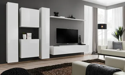 Produktbild von Anbauwand Wohnwand Wohnzimmer Schrankwand SWITCH VI mit Push - Click