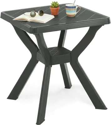 Immagine prodotto di Straven - Tavolo da Esterno, 70x70x72h cm Nero Antracite, 4 Posti  Italy