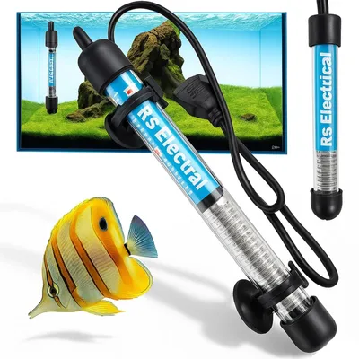 Produktbild von Aquariumheizer Heizstab Aquarium 100W mit Thermostat Blau für 50 bis 120L Regelheizer Innenheizer